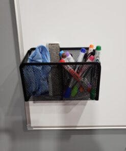 Workablez Pencil Holder for Desk, Magnetic Pen Holder for Refrigerator, Magnetic Marker Holder for Whiteboard, Magnetic Holder, Whiteboard Marker Holder Magnetic Marker Holder w. 2 Large Compartments 2 compartments 31 71cOTAvf7QL