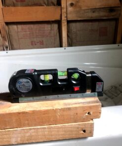 Laser Level Line Tool, Qooltek Multipurpose Cross Line Laser 8 feet Measure Tape Ruler Adjusted Standard and Metric Rulers for hanging pictures 51 71cObJgGLfL