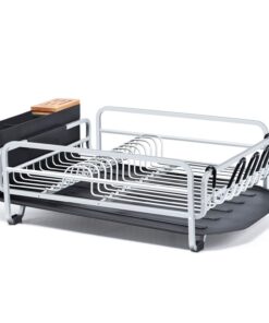 KINGRACK Aluminum Dish Drying Rack,Large Dish Rack and Drain Board Set,Kitchen Dish Rack 27 71cPE4h3rJL