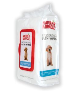 Nature's Miracle Deodorizing Bath Wipes for Dogs 26 71cPvurMBSL