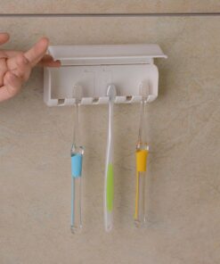 Eslite Toothbrush Holder with Cover (Ivory White) 33 71cPxJcGl4L