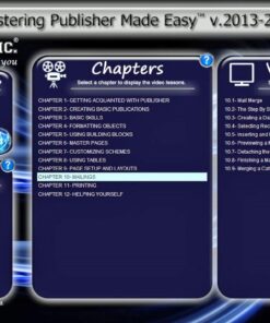Alternative view of TEACHUCOMP Video Training Tutorial for Microsoft Publisher 2013 and 2010 DVD-ROM Course and PDF Manual
