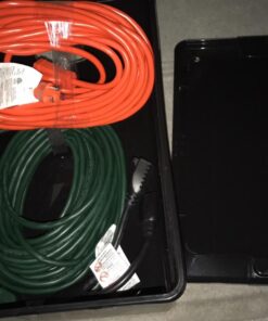 Amazon Basics 50-Foot 3-Prong Vinyl Indoor/Outdoor Extension Cord - 13 Amps, 1625 Watts, 125 VAC, Orange 50 ft 19 71cQGW3hPKL