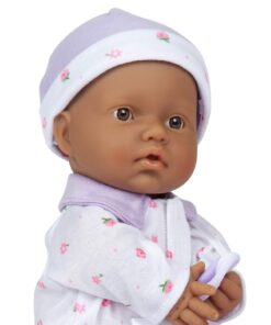 La Baby Boutique Hispanic 11 inch Small Soft Body Baby Doll dressed in Purple for Children 12 Months and older Purple Hispanic 27 71cR4jrNTNL