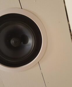 Polk Audio RC80i 2-way Premium In-Ceiling 8" Round Speakers, Set of 2 Perfect for Damp and Humid Indoor/Outdoor Placement - Bath, Kitchen, Covered Porches (White, Paintable-Grille) RC80i, 8 Inch 47 71cRWzClawL