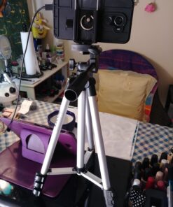 Acuvar 50" Smartphone/Camera Tripod Fits All Smartphones iPhone 12 Max, 11 Pro Max, 11 Pro, 11, Xs, Max, Xr, X 8, 8+, 7, 7 Plus, Android Note 10 (Universal Mount + Remote) Universal Mount + Remote 69 71cSM8MZHcL