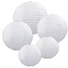 Beistle White Paper Lantern Assortment, Assorted Sizes, 5 Paper Lanterns In Package 1 3 71cTMYjNWNL