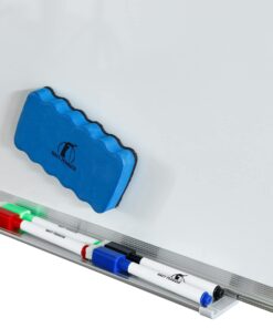 Whiteboard Set - Dry Erase Board 24 x 18" with 1 Magnetic Dry Eraser, 4 Dry Wipe Markers and 4 Magnets - Small White Hanging Message Scoreboard for Home Office School (24x18" Landscape) 24x18" Landscape 26 71cUn34aKJL