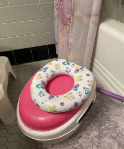 Summer Infant Step by Step Potty, Pink - 3-in-1 Potty Training Toilet - Features Contoured Seat, Flushable Wipes Holder and Toilet Tissue Dispenser, 13x9.5x15.5 Inch (Pack of 1) 1 Count (Pack of 1) 38 71cUvbqx L