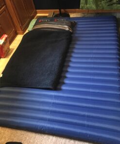 KINGCAMP Double Sleeping Pad, Comfortable Extra Thick 3.9in Camping Mattress 2 Person, Lightweight Inflatable Air Mat for Backpacking, Hiking, Tent Double-blue 22 71cVAGSaAWL