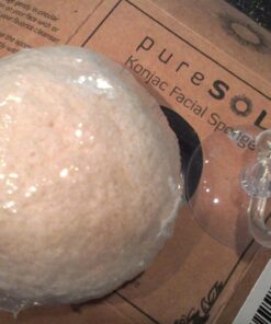pureSOL Konjac Sponge - Original - Facial Sponge, Sponge, Eco-Friendly - Gentle Exfoliating Sponge, Deep Cleansing, Improved Skin Texture - Konjac Facial Cleansing Sponge The Original 21 71cVyV4A1wL