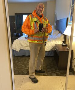 Radians SV55 Class 2 Heavy Woven Two Tone Engineer Vest with Padded Neck to Support Extra Weight in Cargo Pockets X-Large Green 29 71cW CNRIYL