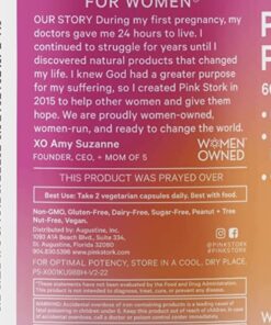Pink Stork Premium Prenatal Vitamins for Women with Organic Whole-Food Ingredients for Fetal Development and Morning Sickness Support, Probiotics, Folate, B6, & More - 60 Capsules 32 71cWngw 7GL