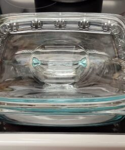 Pyrex Easy Grab 2-Qt Glass Casserole Dish with Lid, Tempered Glass Baking Dish with Large Handles, Dishwashwer, Microwave, Freezer and Pre-Heated Oven Safe 2 QT 34 71cY IzdboL