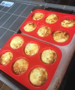 Silicone Texas Muffin Pans and Cupcake Maker, 6 Cup Jumbo, Set of 2, Professional Use Muffin Pan Jumbo 6 Cup 2PCS 41 71cZ3bKRobL