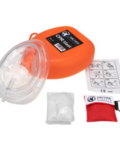 Alternative view of CPR Mask (with Additional Keychain CPR Mask) - First Aid Face Shield with One-Way Breath Valve - Archer MedTech Brand
