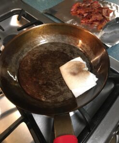 Matfer Bourgeat, Gray 0 Black Steel Round Frying Pan, 10 1/4-Inch 32 71cZZK7jLML