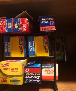 Deco Brothers Wrap Organizer Rack for Kitchen Cabinet, 3 Tier, Bronze 26 71cZmHSFUuL