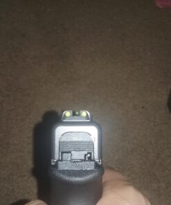 TRUGLO TFO Tritium & Fiber-Optic Handgun Sight | Snag-Resistant Front & Rear Bright Night Sights, Compatible with Glock Handguns Green Front / Yellow Rear Glock Low Set 39 71cayIJsIwL 1