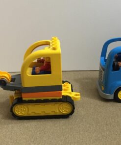 LEGO DUPLO Town Truck & Tracked Excavator 10812 Dump Truck and Excavator Kids Construction Toy with DUPLO Construction Worker Figures (26 Pieces) Standard 43 71cazhNIO0L