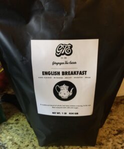 English Breakfast Loose Leaf Black Tea (200+ Servings) - Fresh Harvest - Strong Full Bodied Whole Leaf Assam Black Tea - Farm2Cup from 5th Generation Tea Farm - Bulk Pack - 1 Pound Sealable Pouch 1 Pound (Pack of 1) 23 71cb5pYWubL