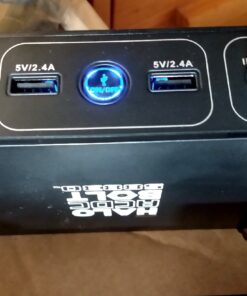 HALO Bolt 58830 mWh Portable Phone Laptop Charger Car Jump Starter with AC Outlet and Car Charger - Black Graphite 35 71cbNQH002L