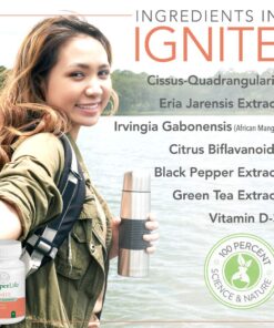 JuniperLIfe Ignite w/ Irvingia Gabonensis, Cissus Quadrangularis, Bitter Orange, Black Pepper Extracts | Supports Healthy Food & Fitness Choices | Keto, Paleo, & Low Carb Diet Support 5 71ccn 6XMrL