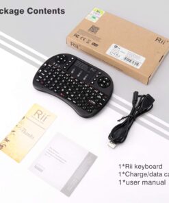 Rii i8 2.4G Mini Wireless Keyboard with Touchpad&QWERTY Keyboard, Portable Wireless Keyboard with USB Receiver Remote Control for laptop/PC/Tablets/ Windows/Mac/TV/Xbox/PS3/Raspberry Pi .Black 29 71cdCd4b3uL