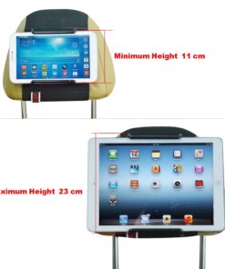 TFY Universal Car Headrest Mount, Fits 7-11 Inch Tablets - iPad, Samsung Galaxy Tab & Note, Adjustable Strap, Detachable, Portable, No Protruding Parts 29 71cdbDtO0WL 1