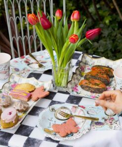 Talking Tables Truly Alice Food Serving Platter 12" x 7.5" a Tea Party Birthday, Multicolor 1 14 71cewUcWROL