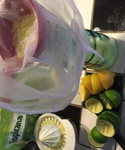 Pro Quality Nut Milk Bag - Big 12"X12" Commercial Grade - Reusable Almond Milk Bag & All Purpose Strainer – Fine Mesh Nylon Cheesecloth & Cold Brew Coffee Filter - Free Recipes & Videos 1 43 71cf OfhYcL