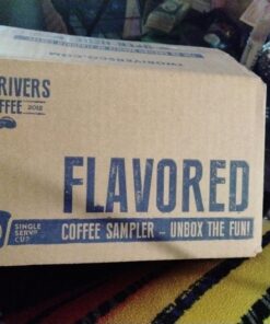 Two Rivers Coffee Flavored Coffee Pods Compatible with Keurig K Cup Brewers, Assorted Variety Pack Flavored Coffee, 40 Count Assorted Flavored Variety 40 Count (Pack of 1) 61 71cfZkb9HdL