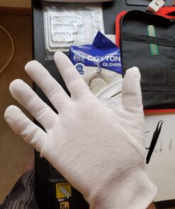 Cara Moisturizing Eczema 100% Premium Cotton Gloves, Medium, White, 24 Pair Medium (24 Pair) 15 71cfrTyYMaL