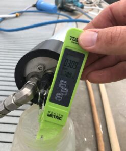 Professional TDS ppm Conductivity Meter - Quick and Easy EC TDS and Temperature Test Pen | 0-9999 ppm with ± 2% Accuracy | Perfect 3-in-1 Tester For Ro Water Aquarium Hydroponics Coffee Pool etc. White 36 71cg4THfJ4L