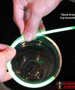 GLOWPONG Green vs Blue Glow in The Dark Beer Pong Game Set for Indoor Outdoor Nighttime Competitive Fun, 12 Green vs 12 Blue Glowing Cups, 4 Glowing Balls, 1 Ball Charging Unit Makes Every Shot Glow 18 71cgsYi51ZL