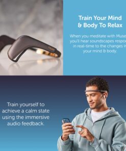 MUSE 2: The Brain Sensing Headband - Meditation Tracker - Multi Sensor Headset Monitor with Responsive Sound Feedback Guidance from Brain Wave, Heart, Body & Breath Activity 31 71chAJstPEL