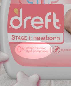 Dreft Stage 1: Newborn Hypoallergenic Baby Laundry Detergent Liquid Soap (HE), Natural for Baby, Newborn, or Infant, 46 Fl Oz (Pack of 2) 32 71chphcOpEL