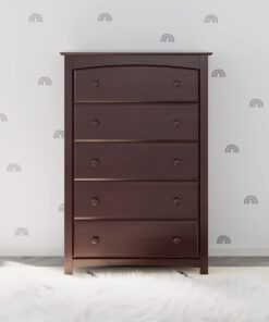Alternative view of Storkcraft Kenton 5 Drawer Dresser (Espresso) – Dresser for Kids Bedroom, Nursery Dresser Organizer, Chest of Drawers for Bedroom with 5 Drawers, Universal Design for Children’s Bedroom Espresso 5 Drawer Chest