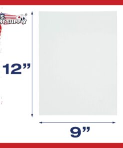 US Art Supply 9 X 12 inch Professional Artist Quality Acid Free Canvas Panels 12-Pack (1 Full Case of 12 Single Canvas Panels) 9" x 12" 22 71cinqGYPHL