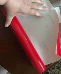 Red Glossy 12inch x 10ft Roll of Oracal 651 Permanent Adhesive-Backed Vinyl for Craft Cutters, Punches and Vinyl Sign Cutters 12" x 10' 12 71cjZJQlg6L