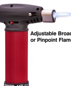 Master Appliance MT-51B Butane Torch Lighter with 4floz can of butane, Hand Held Torch Lighter, Adjustable Flame Mini Blow Torch, Refillable with Butane Fuel 7 71cjfSch9ML