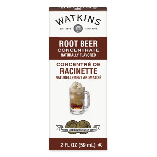 Watkins Root Beer Concentrate, 2 oz. Bottles, Pack of 6 (Packaging May Vary) 2 Fl Oz (Pack of 6)