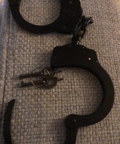 VIPERTEK Double Lock Steel Police Edition Professional Grade Handcuffs (Black) 20 71ckt rQyyL