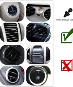Car Phone Mount, Vansky 3-in-1 Cell Holder Air Vent Dashboard Mount Windshield for iPhone Xs Max R X 8 Plus 7 6S Samsung Galaxy S9 S8 Edge S7 S6 LG Sony and More 31 71climLCYL