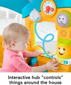 Fisher-Price Laugh & Learn Baby & Toddler Playset Smart Learning Home Interactive Playhouse with Smart Stages Content for Ages 6+ Months (Amazon Exclusive) 22 71clqaWJbL