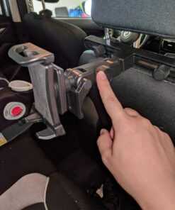 Macally Car Headrest Tablet Holder, Adjustable iPad Car Mount for Kids in Backseat, Compatible with Devices Such as iPad Pro Air Mini, Galaxy Tabs, And 7" to 10" Tablets and Cell Phones - Black 43 71clvImfJ6L