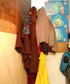 Free-Standing Coat Rack Metal Stand - Hall Tree Entry-Way Furniture Best for Hanging Up Jacket, Purse, Hand-Bag, Cloth, Hat, Winter Scarf Holder - Home or Office Floor Hanger 12-Hooks Organizer, Black 27 71cm3UVCL