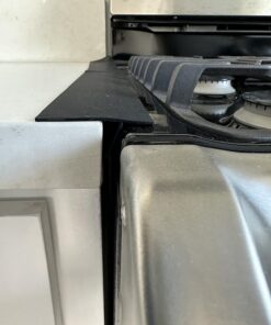 Silicone Stove Counter Gap Cover / Filler by Kindga 25" Long, Sealing Spills Between Kitchen Appliances Washing Machine and Stovetop, Set of 2 (Black) 25" Black 33 71cmXX7OSfL