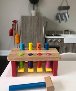 Melissa & Doug Deluxe Pounding Bench Wooden Toy With Mallet - STEAM Toddler Toy 39 71coMn9yz0L