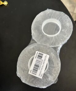 CREGEAR Double Sided Tape Heavy Duty (2 Rolls, Total 20FT), Strong Sticky Mounting Tape, Clear Adhesive Nano Tape, Two Sided Wall Tape Strips, Removable Poster Tape for Home, Office, Outdoor 0.5inch 10FT 2Pack 34 71coQJXqloL